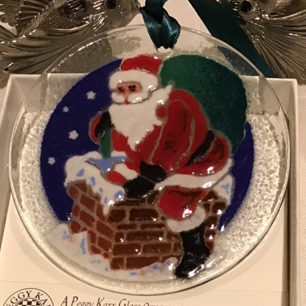 Vintage Rare Peggy Karr Glass Christmas Ornament - Picture 4 of 5